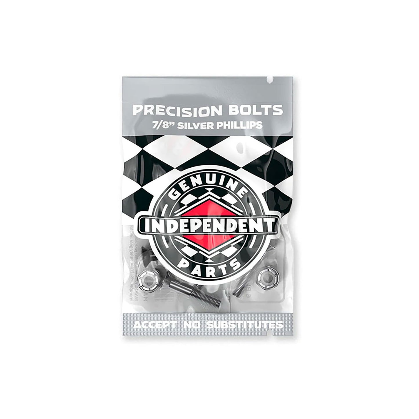 Independent 7/8th Phillips Hardware Silver/Black