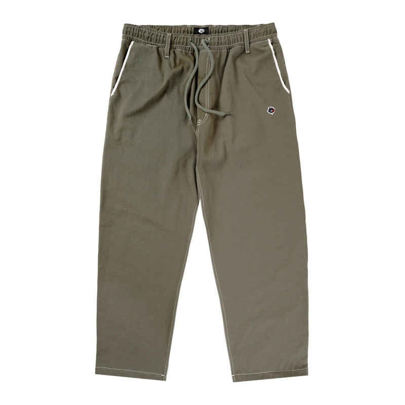 Magenta Loose Pants 2-Tone - Khaki