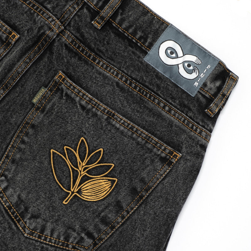 Magenta OG Pants 2-Tone - Distressed Black Denim