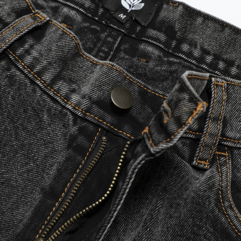 Magenta OG Pants 2-Tone - Distressed Black Denim
