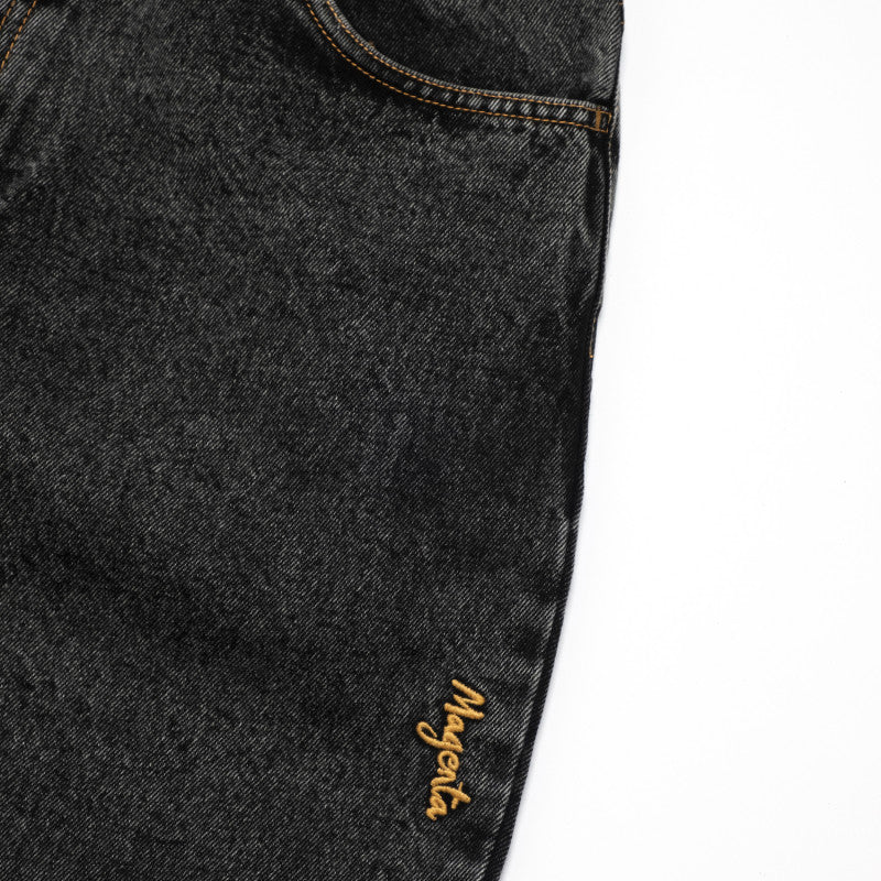 Magenta OG Pants 2-Tone - Distressed Black Denim