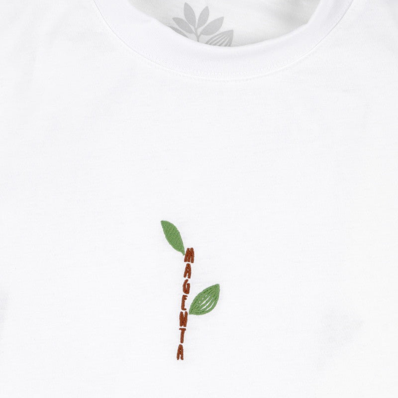 Magenta Tree Plant T-Shirt - White