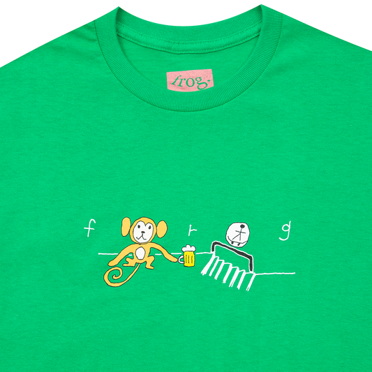 Frog Skateboards Monkey Logo T-Shirt (Green)