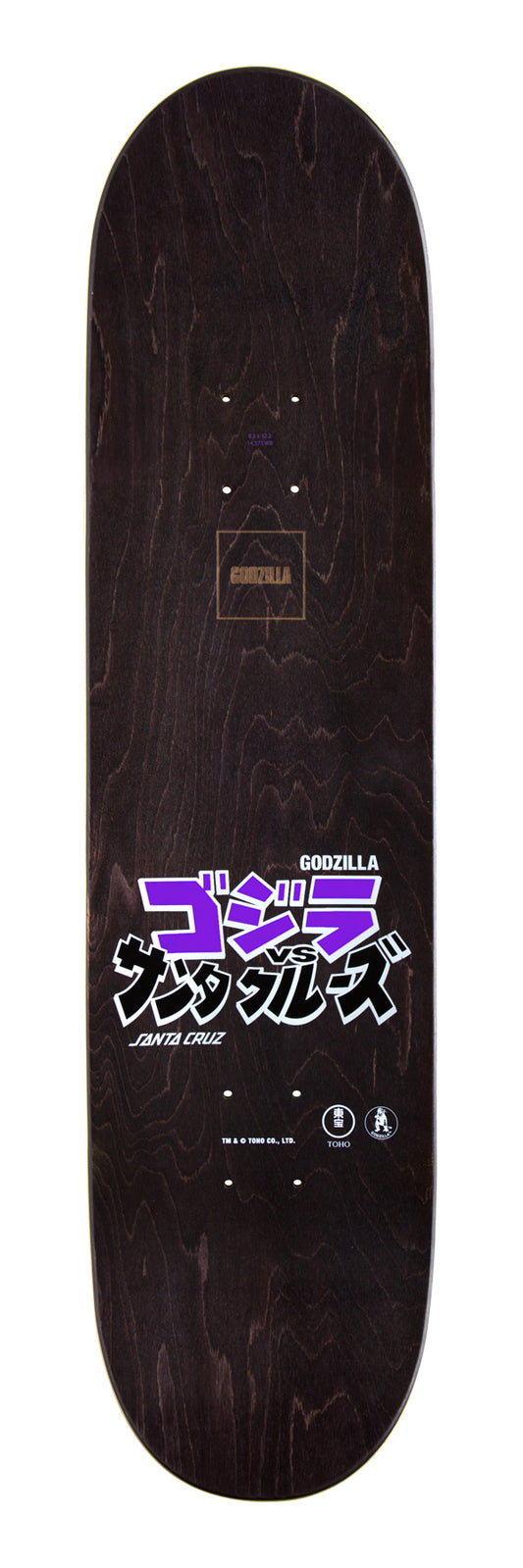 Santa Cruz x Godzilla Shin Knox Firepit 8.5in x 32.2in Skateboard Deck