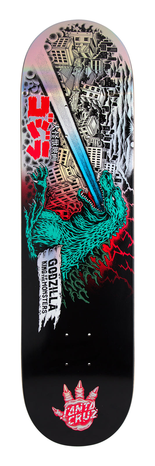 Santa Cruz x Godzilla O'Brien Reaper 8.25in x 31.80in Skateboard Deck