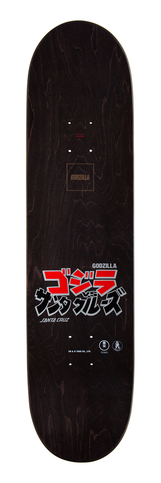 Santa Cruz x Godzilla O'Brien Reaper 8.25in x 31.80in Skateboard Deck
