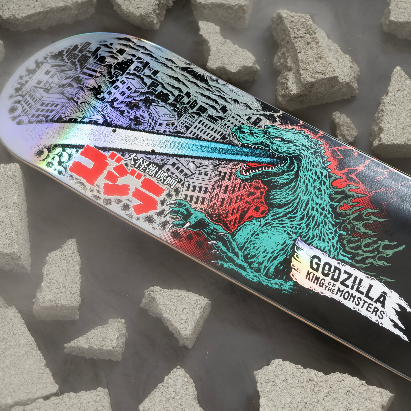 Santa Cruz x Godzilla O'Brien Reaper 8.25in x 31.80in Skateboard Deck