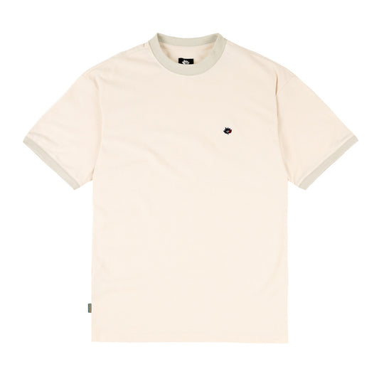 Magenta 2-Tone Pique Tee - Natural
