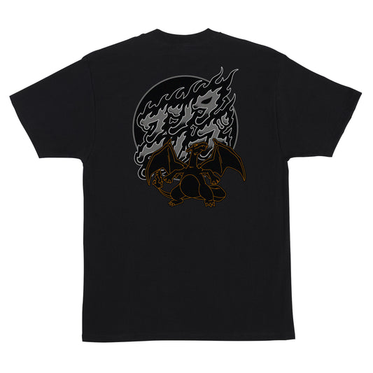 Pokémon x Santa Cruz Fire Type 3 Men's T-Shirt - Black