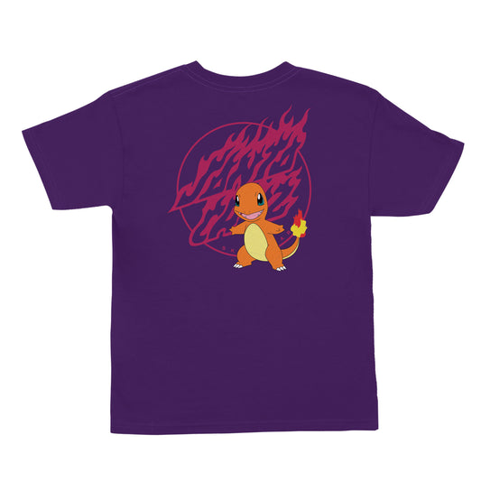 Pokémon x Santa Cruz Fire Type 1 Youth T-Shirt - Purple