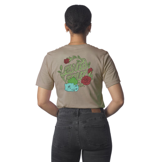 Pokémon & Santa Cruz Grass Type 1 Women's T-Shirt - Warm Grey