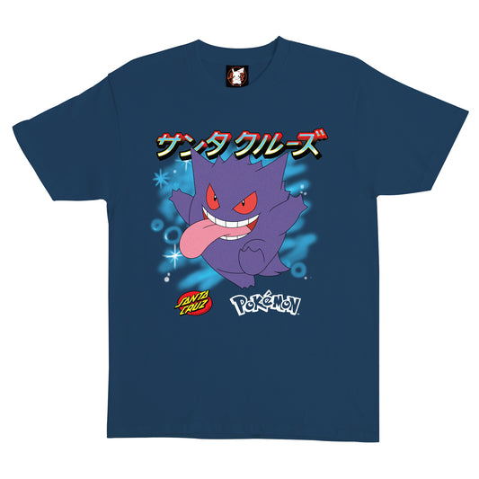 Pokémon & Santa Cruz Ghost Type 3 Men's T-Shirt - Saltwater Blue