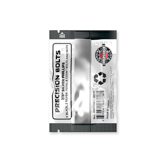 Independent 7/8th Phillips Hardware Silver/Black
