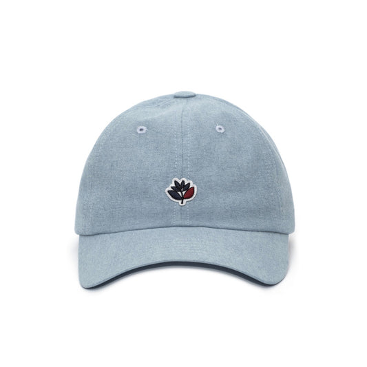 Magenta Chambray Dad Hat - Blue