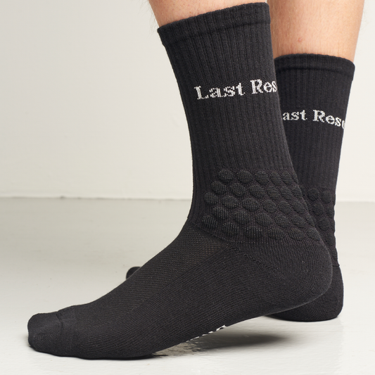 Last Resort Bubble Socks US size 10-12 - Black