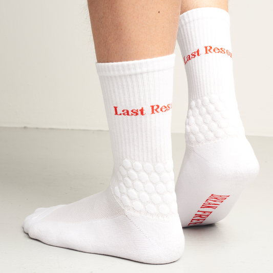 Last Resort Bubble Socks US size 10-12 - White