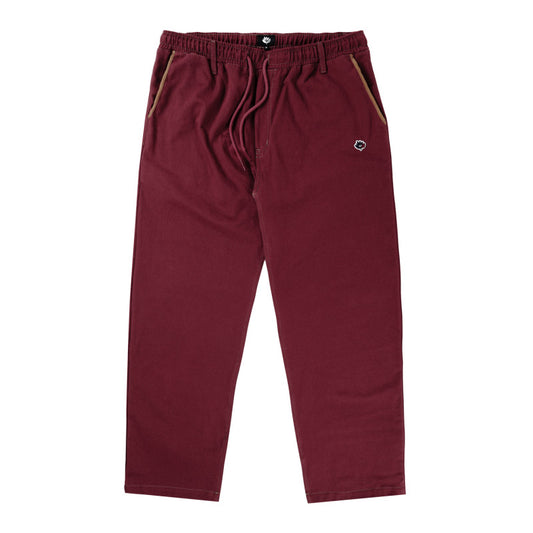 Magenta Loose Pants 2-Tone - Burgundy