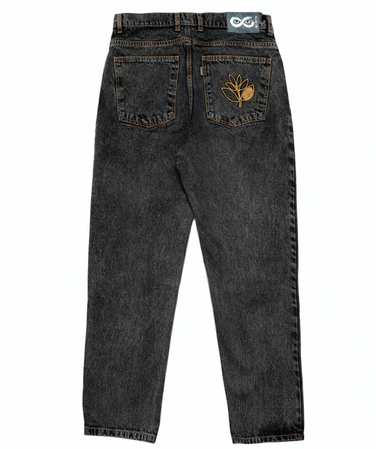 Magenta OG Pants 2-Tone - Distressed Black Denim