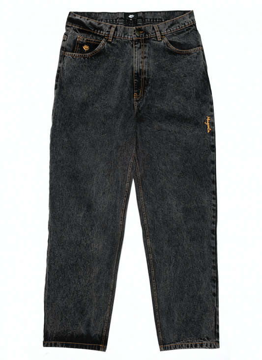 Magenta OG Pants 2-Tone - Distressed Black Denim