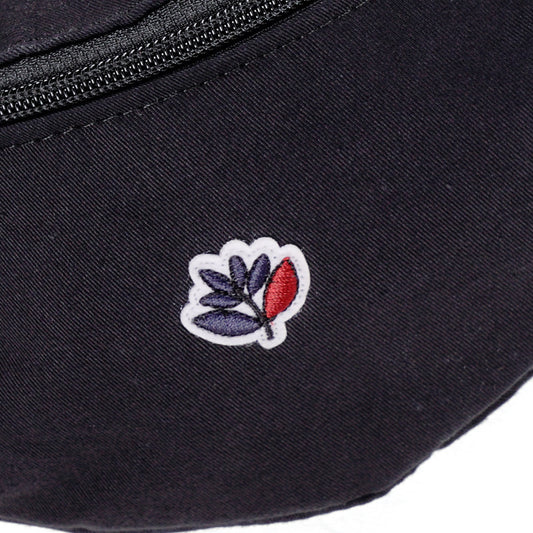 Magenta Plant Banana Bag - Black