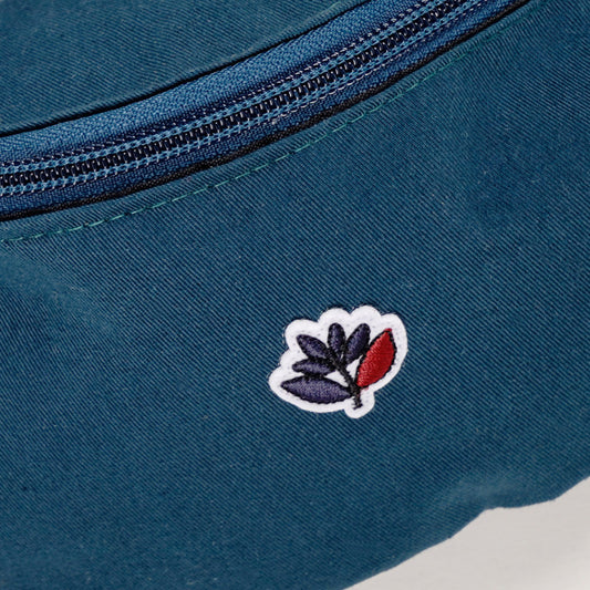 Magenta Plant Banana Bag - Petrol Blue