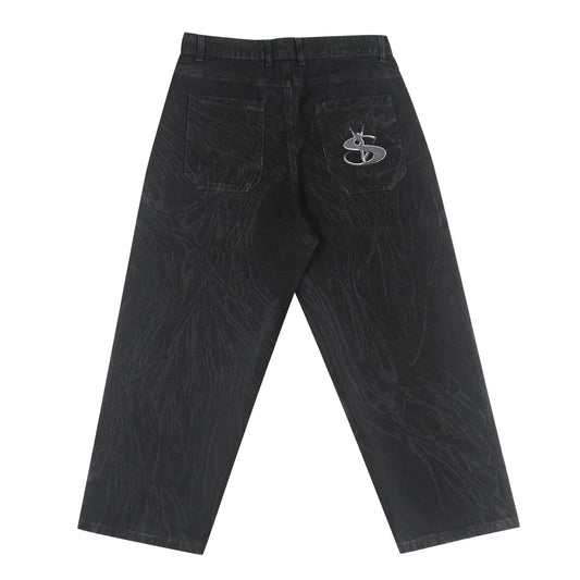 Yardsale Ripper Jeans Contrast Black