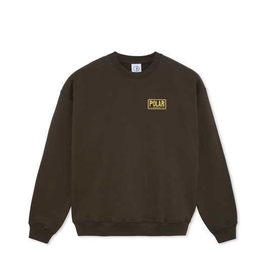 Polar Dave Crewneck Earthquake - Brown