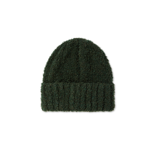 Polar Fluffy Beanie - Dark Green