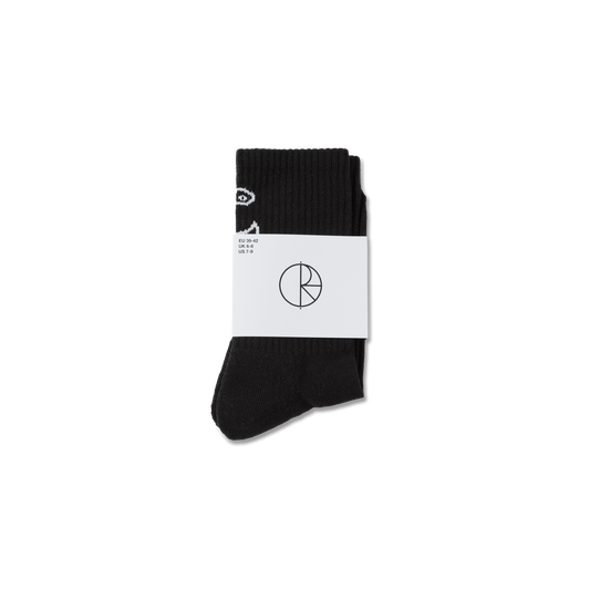 Polar Face Socks US size 10-12 - Black