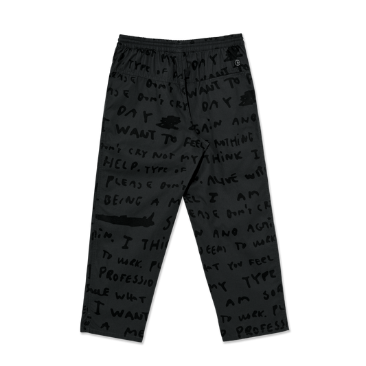 Polar Sad Notes Surf Pants - Graphite