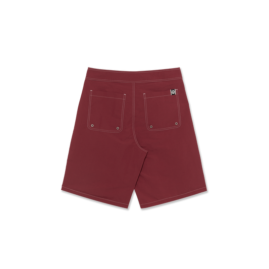 Polar Spiral Surf Swim Shorts - Dark Red