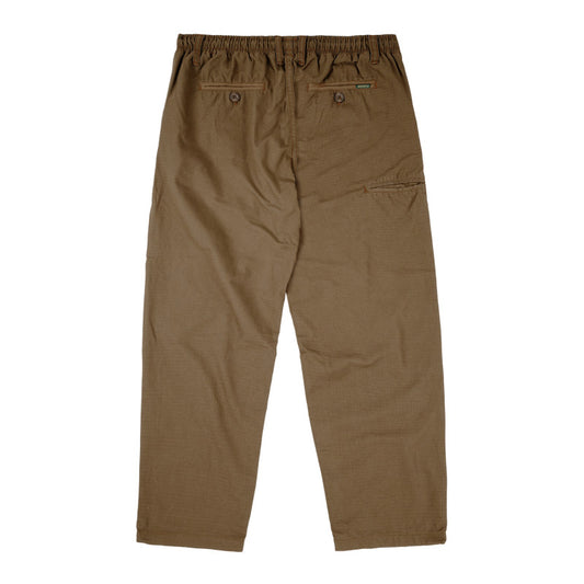 Magenta Ripstop Loose Pants - Chocolate