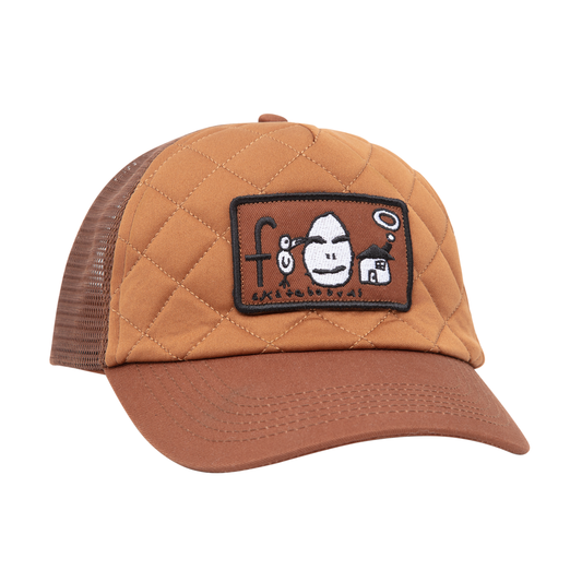 Frog Home Sweet Egg Hat - Brown
