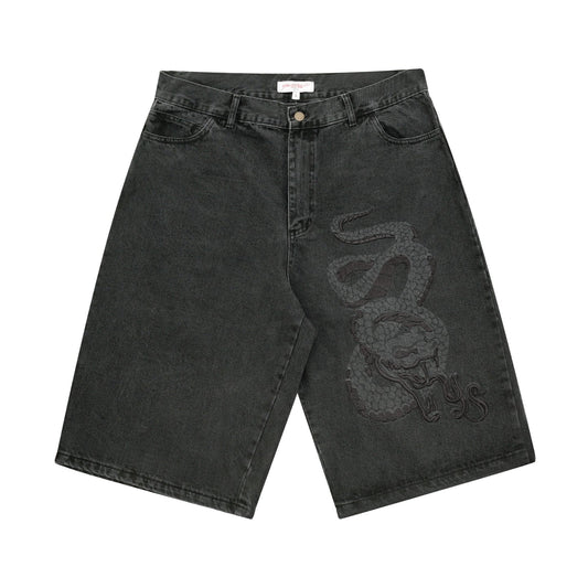 Yardsale Snake Shorts Black