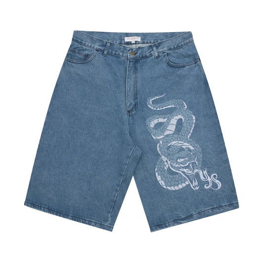 Yardsale Snake Shorts Denim