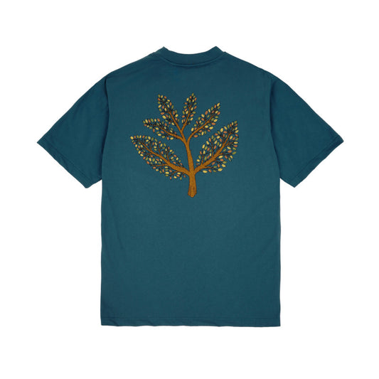 Magenta Tree Plant T-Shirt - Petrol Blue