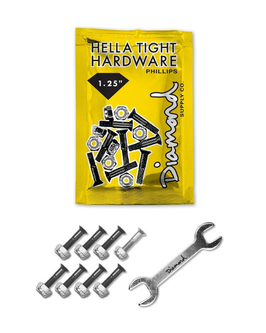 Diamond Hardware 1.25" Phillips Bolts Black/Silver